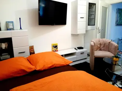 TV/Unterhaltungsangebot in der Unterkunft Ferienwohnungen am Krossinsee
