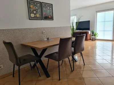 TV/Unterhaltungsangebot in der Unterkunft Ferienwohnung inmitten von Seen