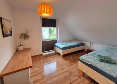 Ein Bett oder Betten in einem Zimmer der Unterkunft Ferienwohnung Sunny 2