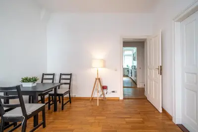Ein Sitzbereich in der Unterkunft Apt Silizium 3 Zimmer Monteurwohnung zentral