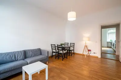 Ein Sitzbereich in der Unterkunft Apt Silizium 3 Zimmer Monteurwohnung zentral