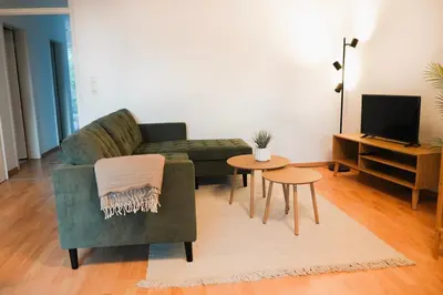 Ein Sitzbereich in der Unterkunft Gemütliche 2-Zimmer-Wohnung in Fürstenwalde an der Spree