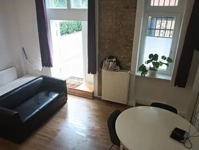 Ein Sitzbereich in der Unterkunft Studio Apartments Alfred A1