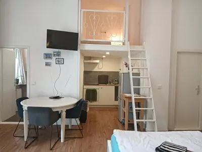 Küche/Küchenzeile in der Unterkunft Studio Apartments Alfred A1