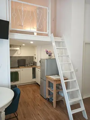 Küche/Küchenzeile in der Unterkunft Studio Apartments Alfred A1