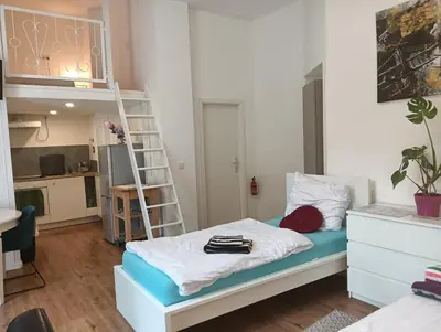 Küche/Küchenzeile in der Unterkunft Studio Apartments Alfred A1