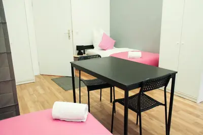 Ein Bett oder Betten in einem Zimmer der Unterkunft Moderne Unterkunft - Emser