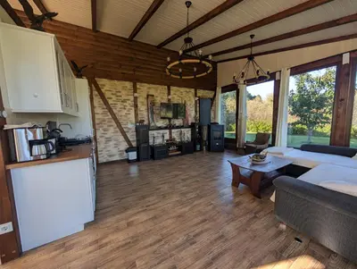 Küche/Küchenzeile in der Unterkunft Ferienhäuser Uckermark Ponderosa