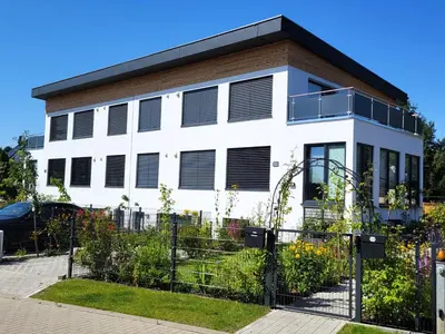 Ein Garten an der Unterkunft Apartment 1Zi Villa Asih