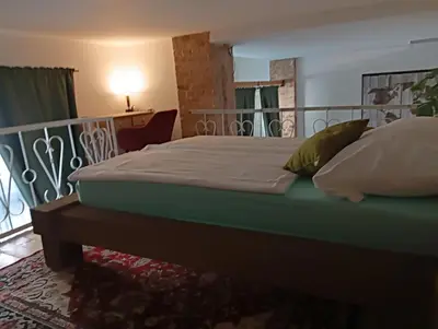 Ein Bett oder Betten in einem Zimmer der Unterkunft AF Apartments Studio Berlin