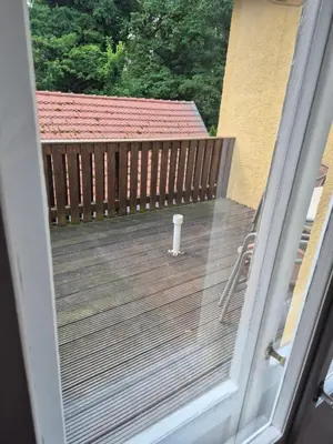 Ein Balkon oder eine Terrasse in der Unterkunft Haus am Wendsee