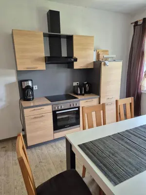 Küche/Küchenzeile in der Unterkunft Haus am Wendsee