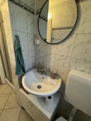 Ein Badezimmer in der Unterkunft Feriendorf Seddiner See - Bungalow 2