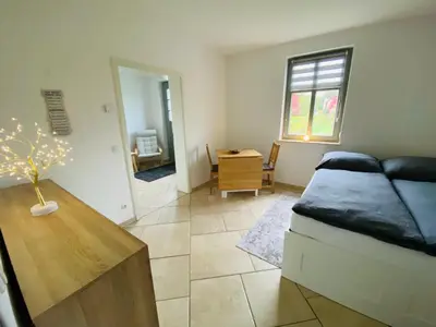 Ein Sitzbereich in der Unterkunft Landgut Ziegler