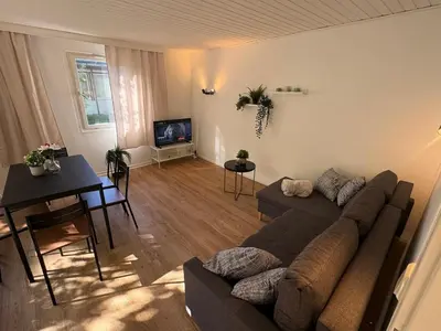 TV/Unterhaltungsangebot in der Unterkunft Feriendorf Seddiner See - Bungalow 5