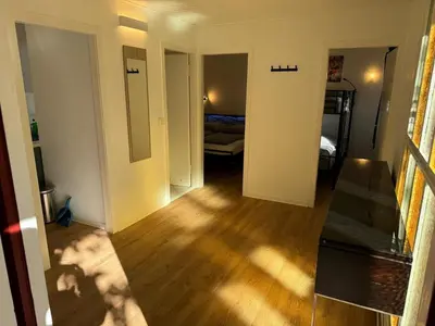 Ein Bett oder Betten in einem Zimmer der Unterkunft Feriendorf Seddiner See - Bungalow 5