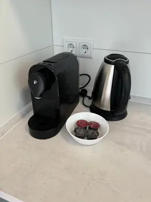 Kaffee-/Teezubehör in der Unterkunft Feriendorf Seddiner See - Bungalow 5