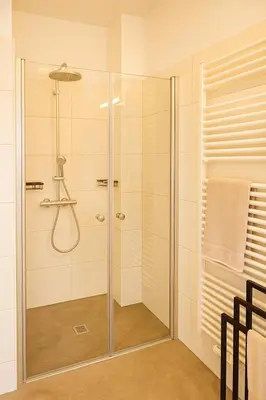 Ein Badezimmer in der Unterkunft Wohnen am See