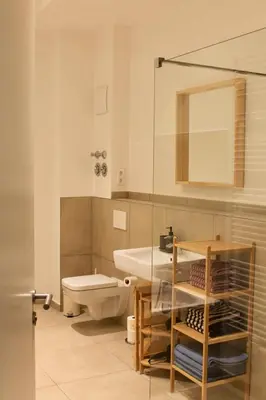 Ein Badezimmer in der Unterkunft Design-Apartment Babelsberg