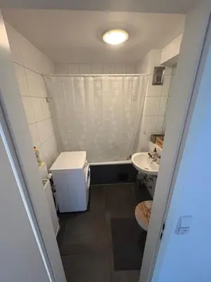 Ein Badezimmer in der Unterkunft Inselblick am Wasser