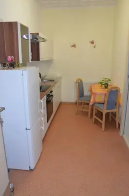 Küche/Küchenzeile in der Unterkunft Ferienwohnung Wunderlich
