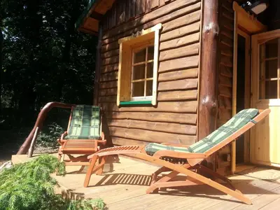 Grundriss der Unterkunft Holzhaus Waldwichtel am Wald und See