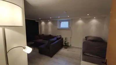 Ein Sitzbereich in der Unterkunft Ferienwohnung, Apartment, Pension - Berlin Neuenhagen