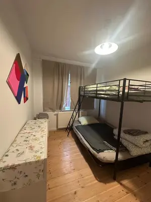 Ein Bett oder Betten in einem Zimmer der Unterkunft Nice apartment in Berlin7
