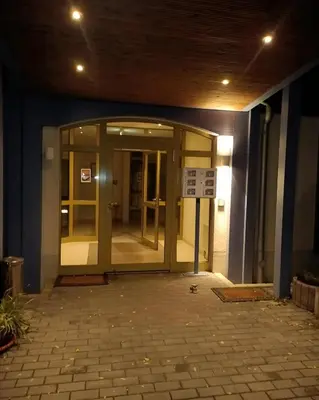 Eine Fassade oder ein Eingang zu Pension Am Seeberg