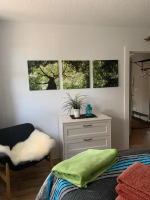 Ein Bett oder Betten in einem Zimmer der Unterkunft Olivia