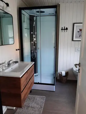 Ein Badezimmer in der Unterkunft Ferienhaus Zerpini
