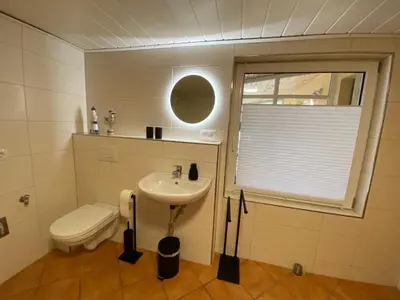 Ein Badezimmer in der Unterkunft Beetzseeperle