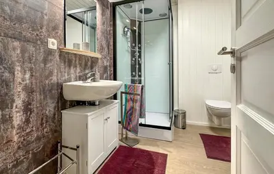 Ein Badezimmer in der Unterkunft Nr. 496 Haus Biber
