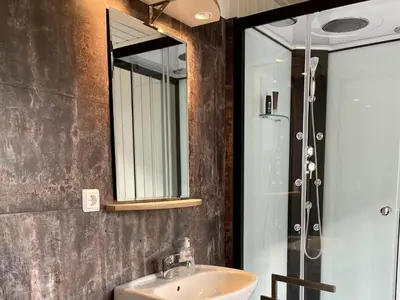 Ein Badezimmer in der Unterkunft Nr. 496 Haus Biber