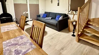 Ein Sitzbereich in der Unterkunft Nr. 496 Haus Biber