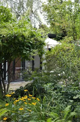 Ein Garten an der Unterkunft Im Scheunhornweg