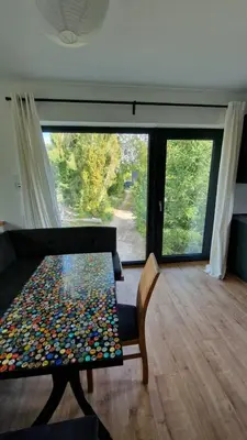 Ein Sitzbereich in der Unterkunft Seeblick, ganze Wohnung