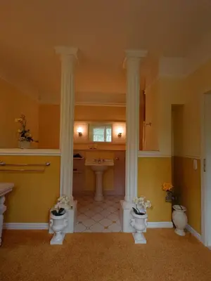 Ein Badezimmer in der Unterkunft Haus Waldesruh - Eventhotel