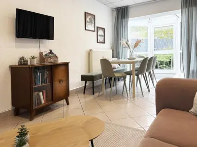 TV/Unterhaltungsangebot in der Unterkunft Ferienwohnung Seeglück - 4 Schlaf- & 4 Badezimmer