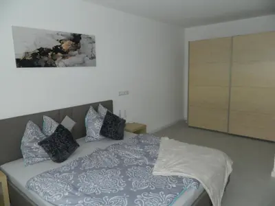 Ein Bett oder Betten in einem Zimmer der Unterkunft Ferien Nähe Krüpelsee und Berlin