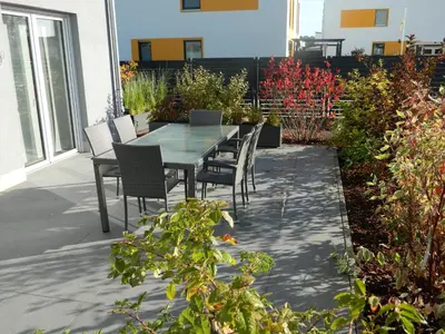 Ein Balkon oder eine Terrasse in der Unterkunft Ferien Nähe Krüpelsee und Berlin