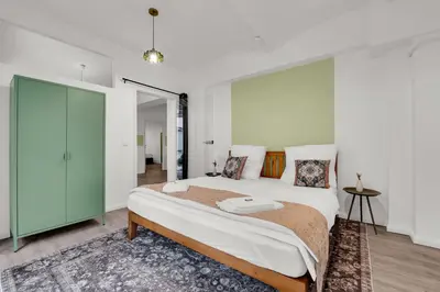 Ein Bett oder Betten in einem Zimmer der Unterkunft Kreuzberger Wohnung am Maybachufer