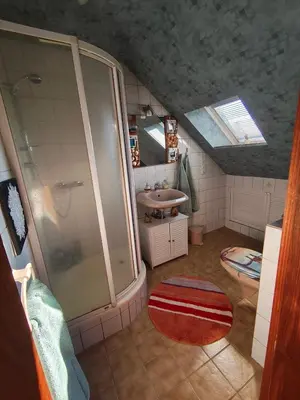Ein Badezimmer in der Unterkunft Krämer-Bude
