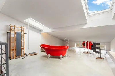 Ein Sitzbereich in der Unterkunft LOFT in Ribbeck
