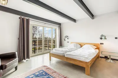 Ein Bett oder Betten in einem Zimmer der Unterkunft LOFT in Ribbeck