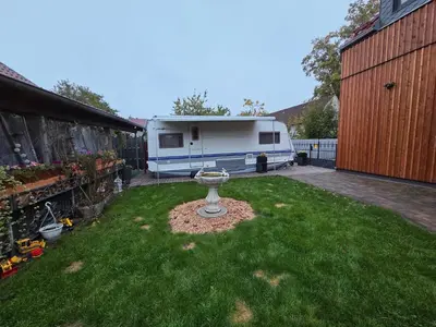 Ein Garten an der Unterkunft Feriencamp Familie Lange - Primc