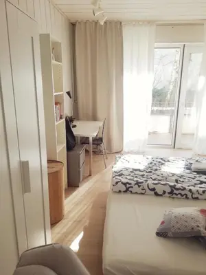 Ein Bett oder Betten in einem Zimmer der Unterkunft Dein Zimmer bei der Spree