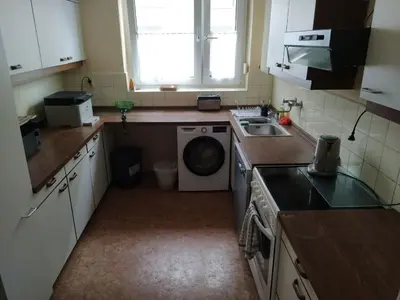 Küche/Küchenzeile in der Unterkunft Dein Zimmer bei der Spree