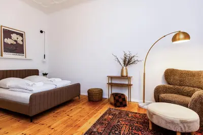 Ein Bett oder Betten in einem Zimmer der Unterkunft Berlin & Friends