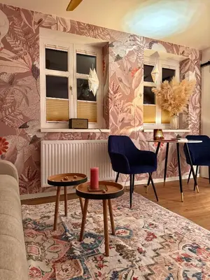 Ein Sitzbereich in der Unterkunft Zeile Zwei - Kloster Zinna